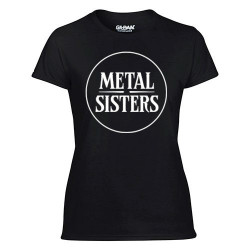 Girlie T-shirt, Metal Sisters, Circle Logo